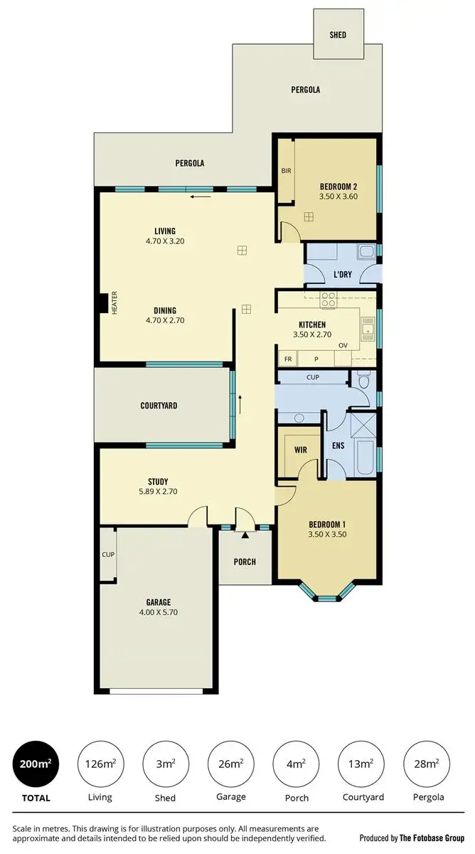 Floorplan of Homely house listing, 6 Tullamore Court, Greenwith SA 5125
