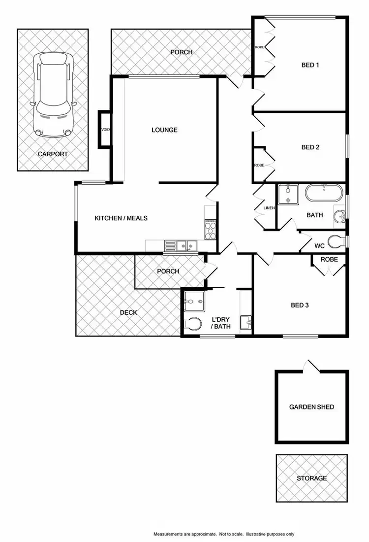 Floorplan of Homely house listing, 13 Hensley Court, Wodonga VIC 3690