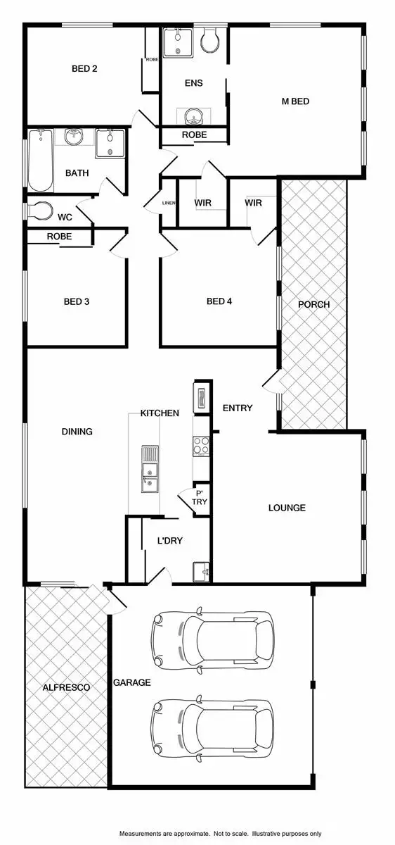 Floorplan of Homely house listing, 12 Joynt Way, Wodonga VIC 3690