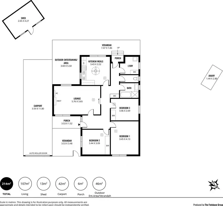 Floorplan of Homely house listing, 3 Nigel Street, Ingle Farm SA 5098