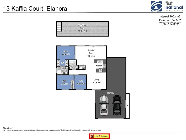 Floorplan of Homely house listing, 13 Kaffia Court, Elanora QLD 4221