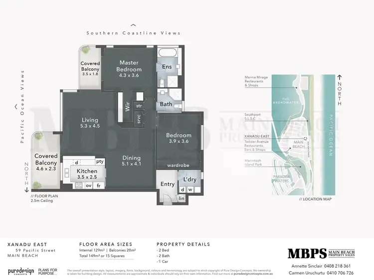 Floorplan of Homely apartment listing, 'Xanadu East' 59 Pacific Street, Main Beach QLD 4217