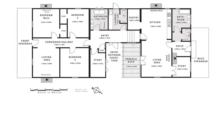 Floorplan of Homely house listing, 18a Bridge Road, Beechworth VIC 3747