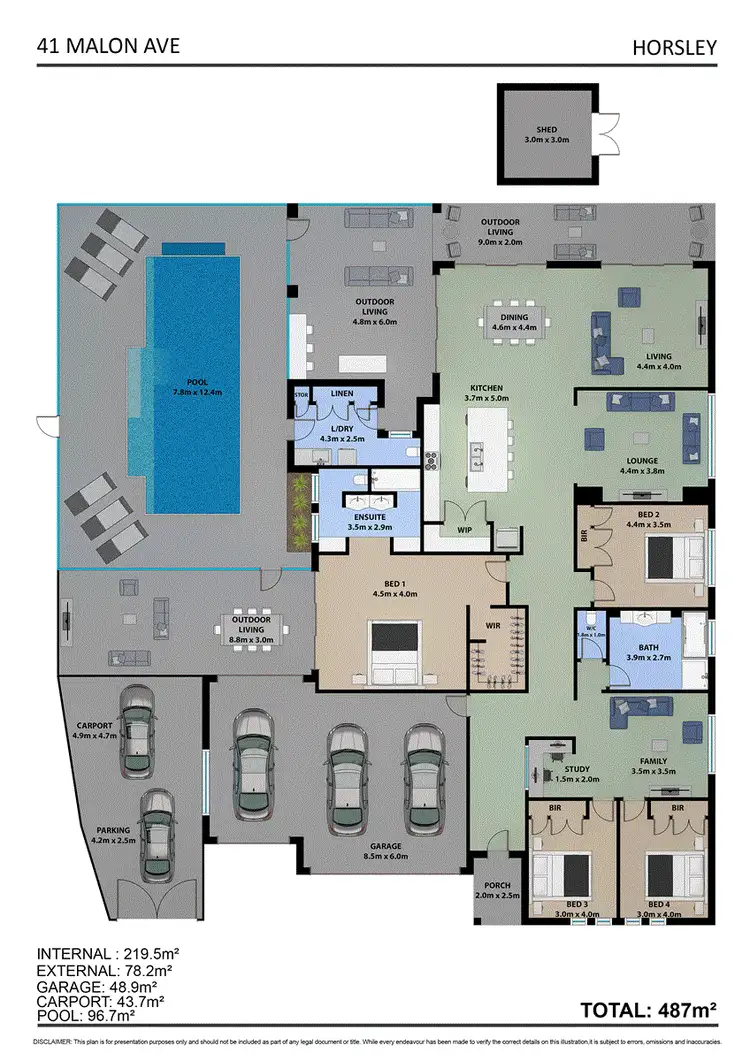 Floorplan of Homely house listing, 41 Mallon Avenue, Horsley NSW 2530