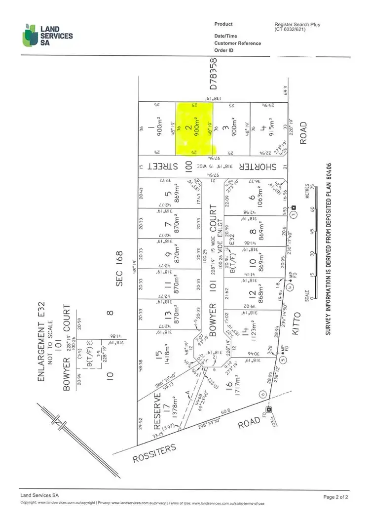 Floorplan of Homely land listing, LOT 2/6 Shorter Street, Moonta Bay SA 5558