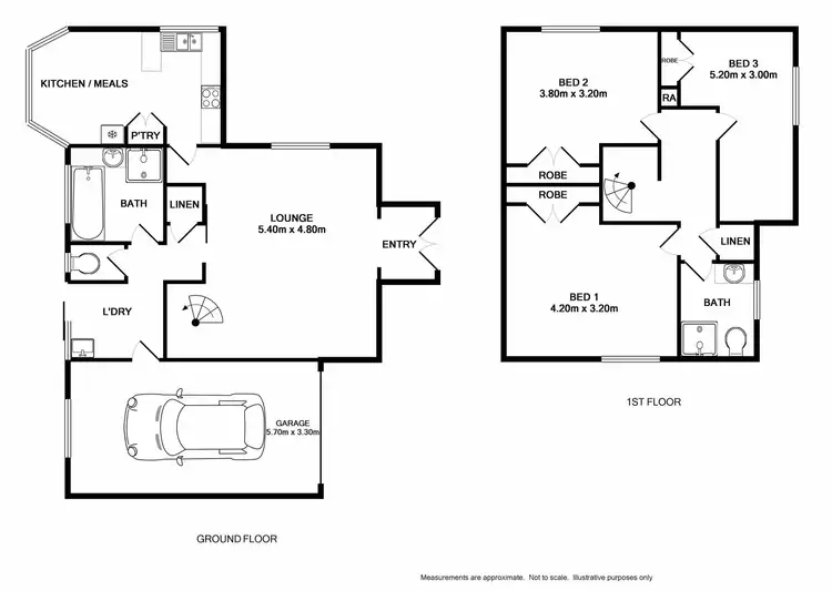 Floorplan of Homely townhouse listing, 2/31 Church Street, Wodonga VIC 3690