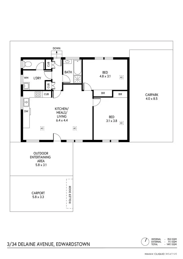Floorplan of Homely house listing, 3/43 DeLaine Avenue, Edwardstown SA 5039