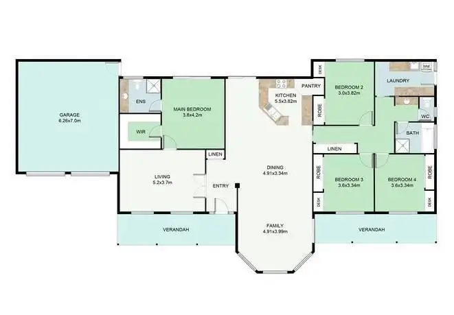 Floorplan of Homely house listing, 11 Krueger Street, Baranduda VIC 3691