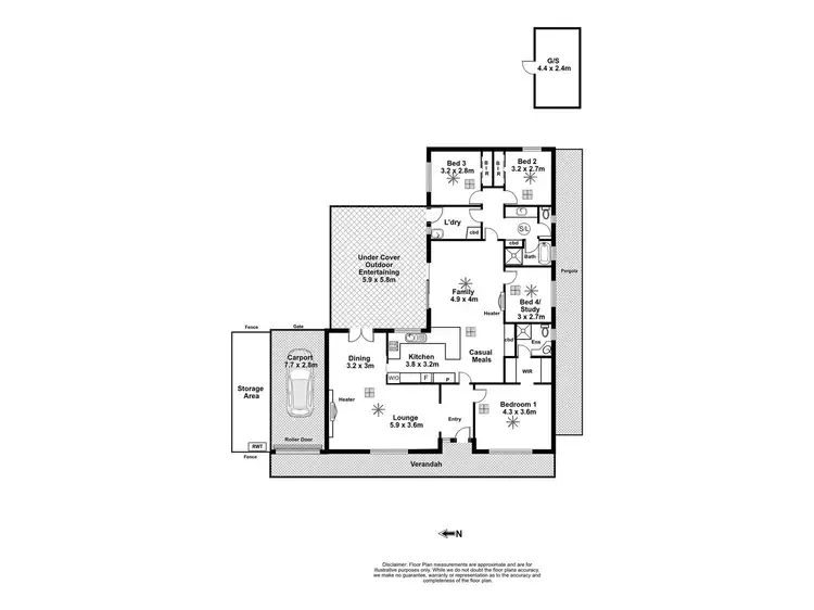 Floorplan of Homely house listing, 5 Glenway Road, Hallett Cove SA 5158