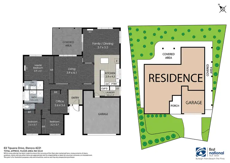 Floorplan of Homely house listing, 63 Tipuana Drive, Elanora QLD 4221