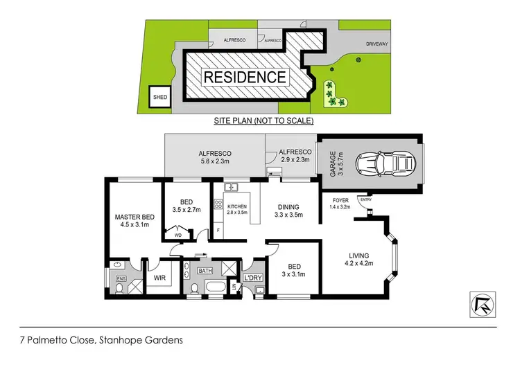Floorplan of Homely house listing, 7 Palmetto Close, Stanhope Gardens NSW 2768