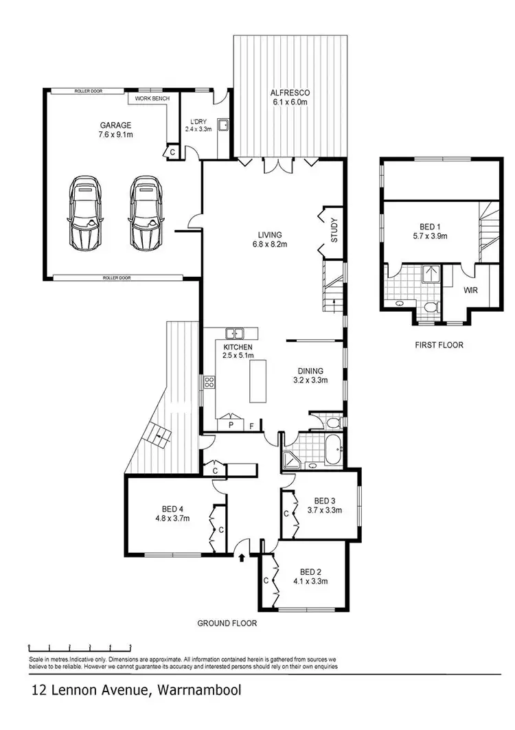 Floorplan of Homely house listing, 12 Lennon Avenue, Warrnambool VIC 3280