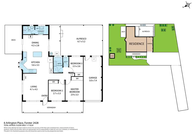 Floorplan of Homely house listing, 6 Arlington Place, Forster NSW 2428