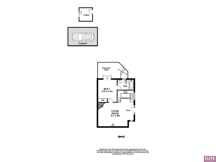 Floorplan of Homely unit listing, 6/252 Seaview Road, Henley Beach SA 5022