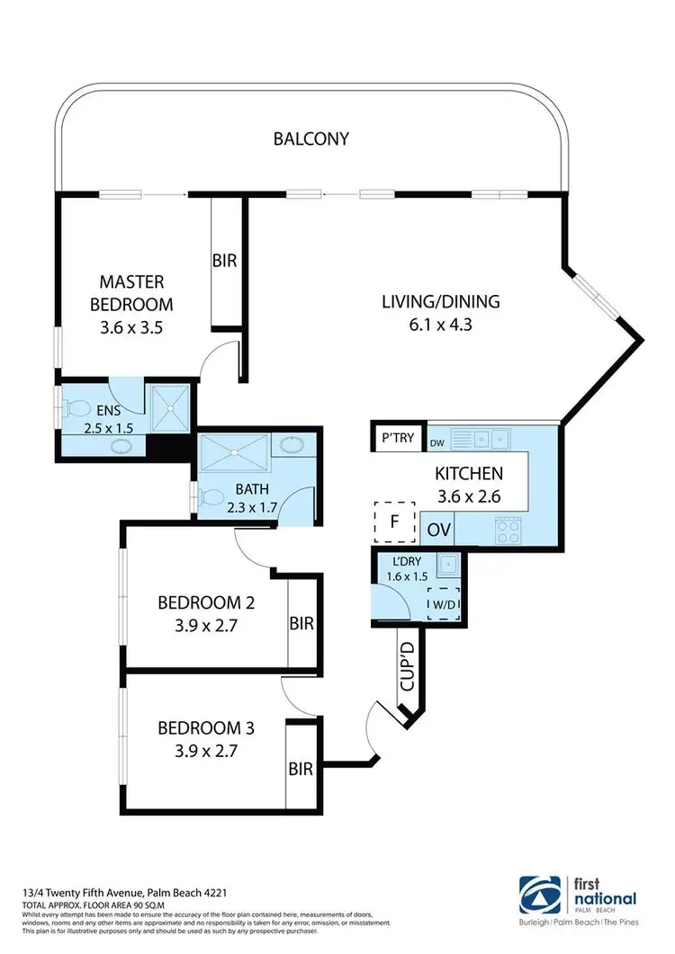 Floorplan of Homely apartment listing, 13/4 Twenty Fifth Avenue, Palm Beach QLD 4221