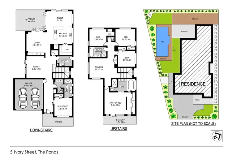 Floorplan of Homely house listing, 5 Ivory Street, The Ponds NSW 2769