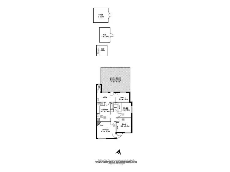 Floorplan of Homely house listing, 13 Jervois Street, South Plympton SA 5038