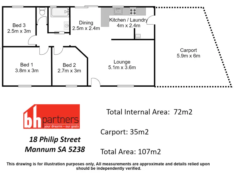 Floorplan of Homely house listing, 18 Philip Street, Mannum SA 5238