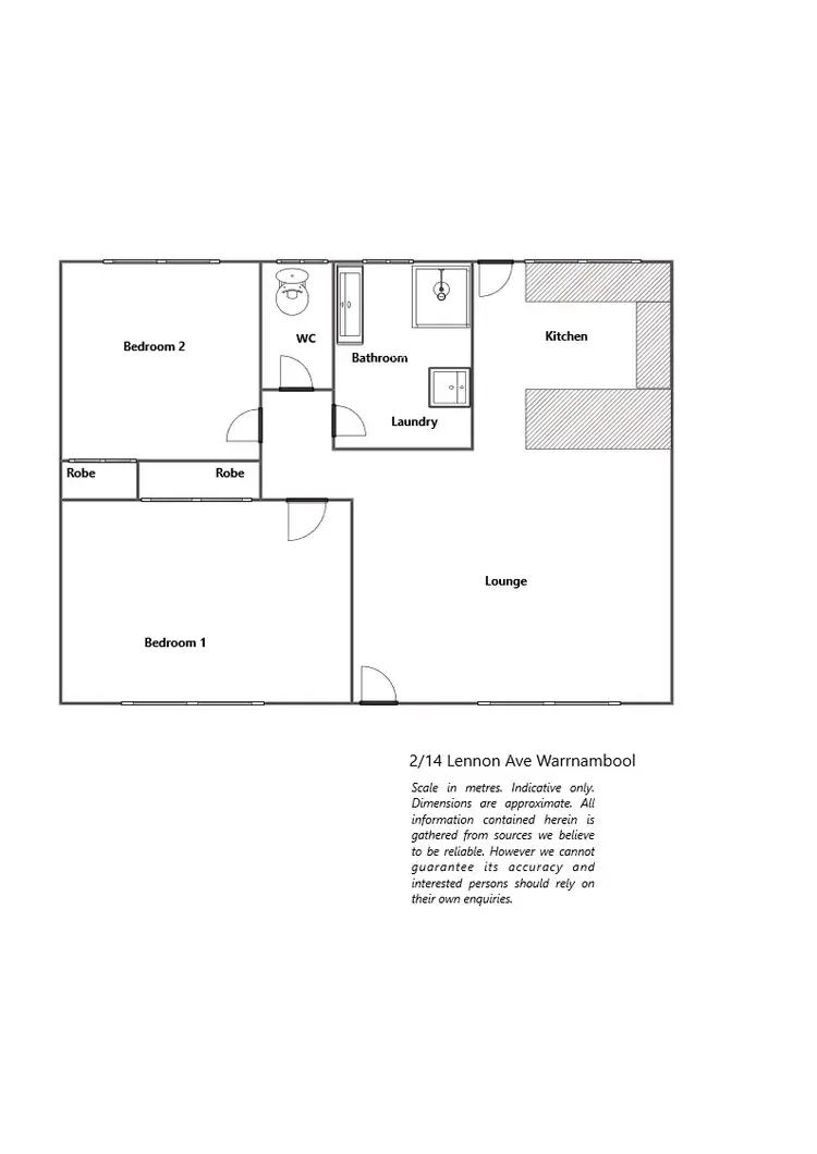 Floorplan of Homely house listing, 2/14 Lennon Avenue, Warrnambool VIC 3280