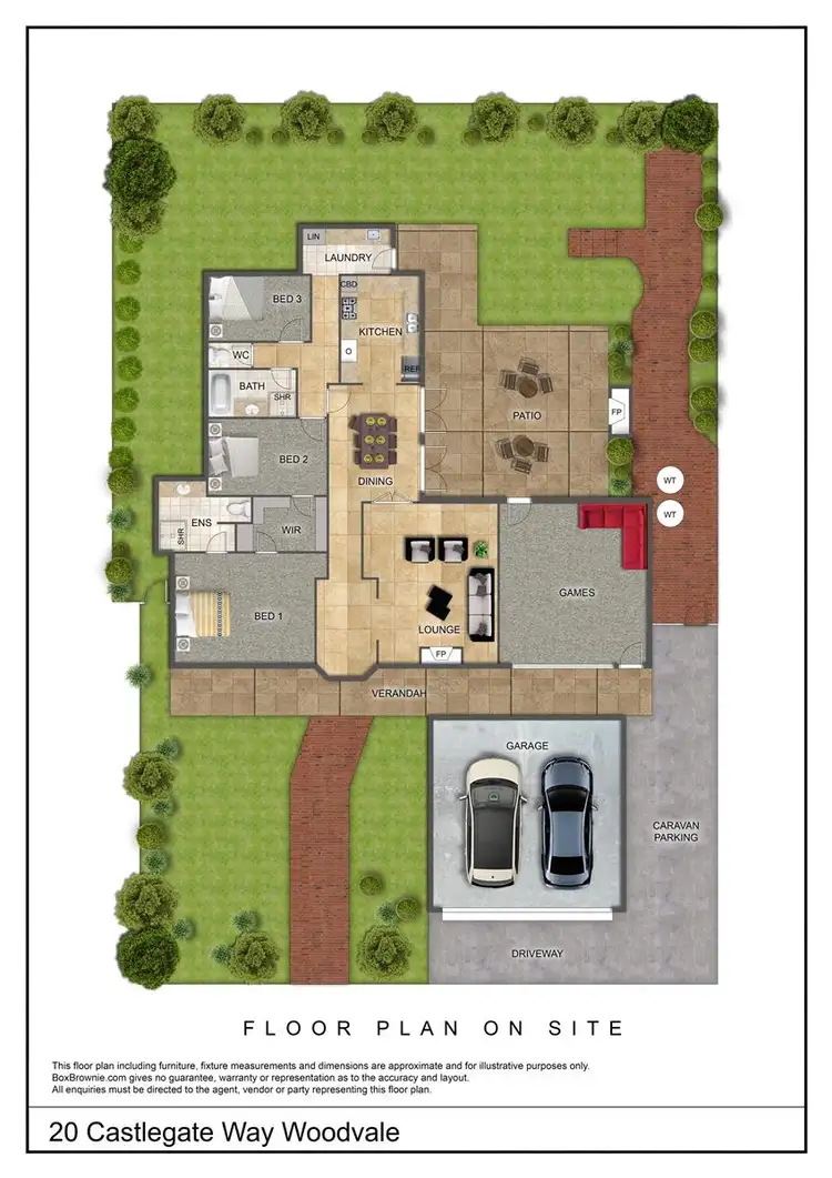 Floorplan of Homely house listing, 20 Castlegate Way, Woodvale WA 6026