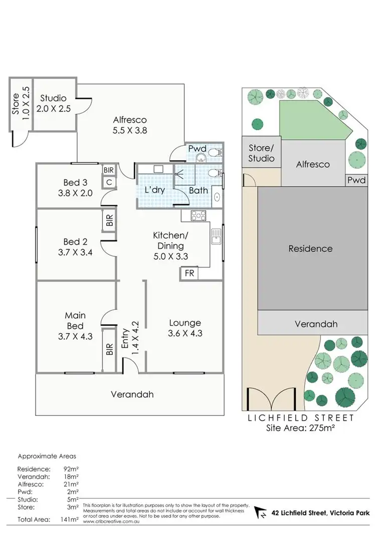 Floorplan of Homely house listing, 42 Lichfield Street, Victoria Park WA 6100