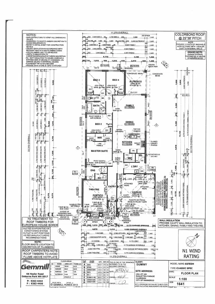 Floorplan of Homely house listing, 36 Roulettes Parade, Clarkson WA 6030