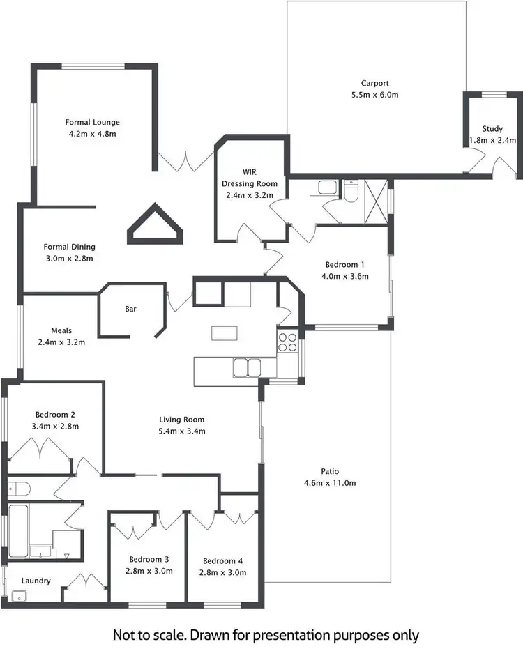Floorplan of Homely house listing, 36 Cressbrook Way, Carine WA 6020