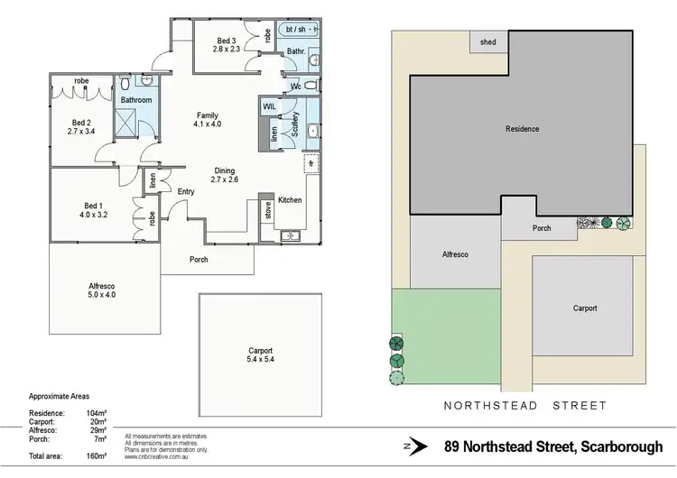 Floorplan of Homely house listing, 89 Northstead Street, Scarborough WA 6019