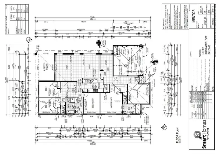 Floorplan of Homely house listing, 6 Rushmore Loop, Baldivis WA 6171