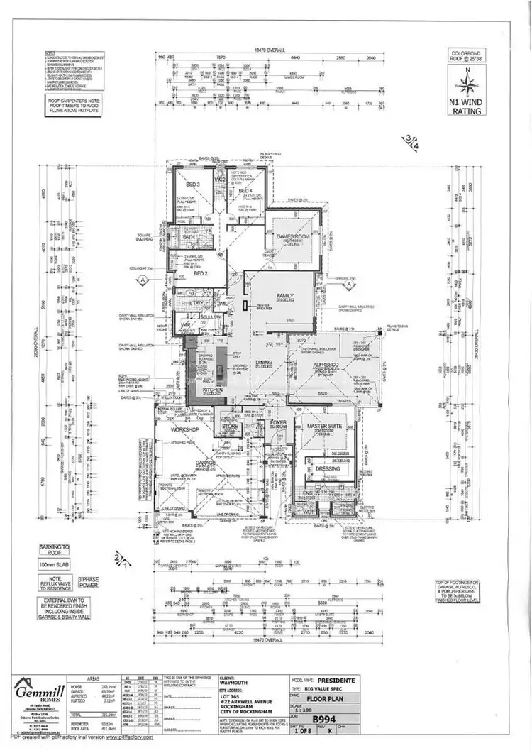 Floorplan of Homely house listing, 22 Arkwell Avenue, Rockingham WA 6168