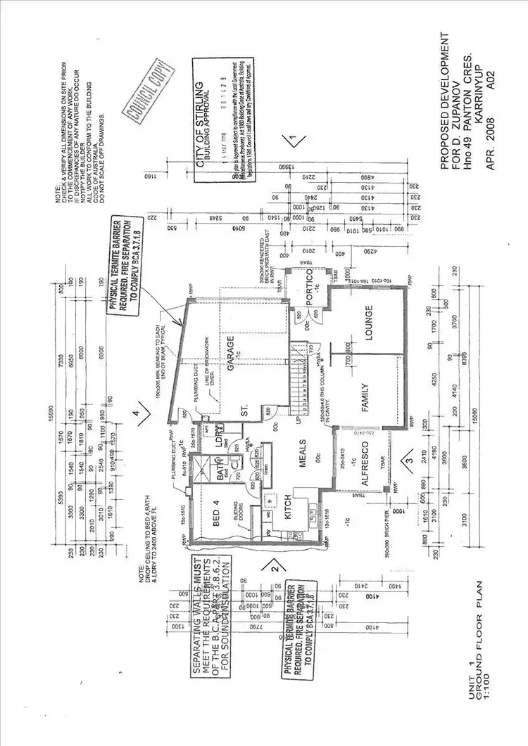 Floorplan of Homely townhouse listing, 49A Panton Crescent, Karrinyup WA 6018
