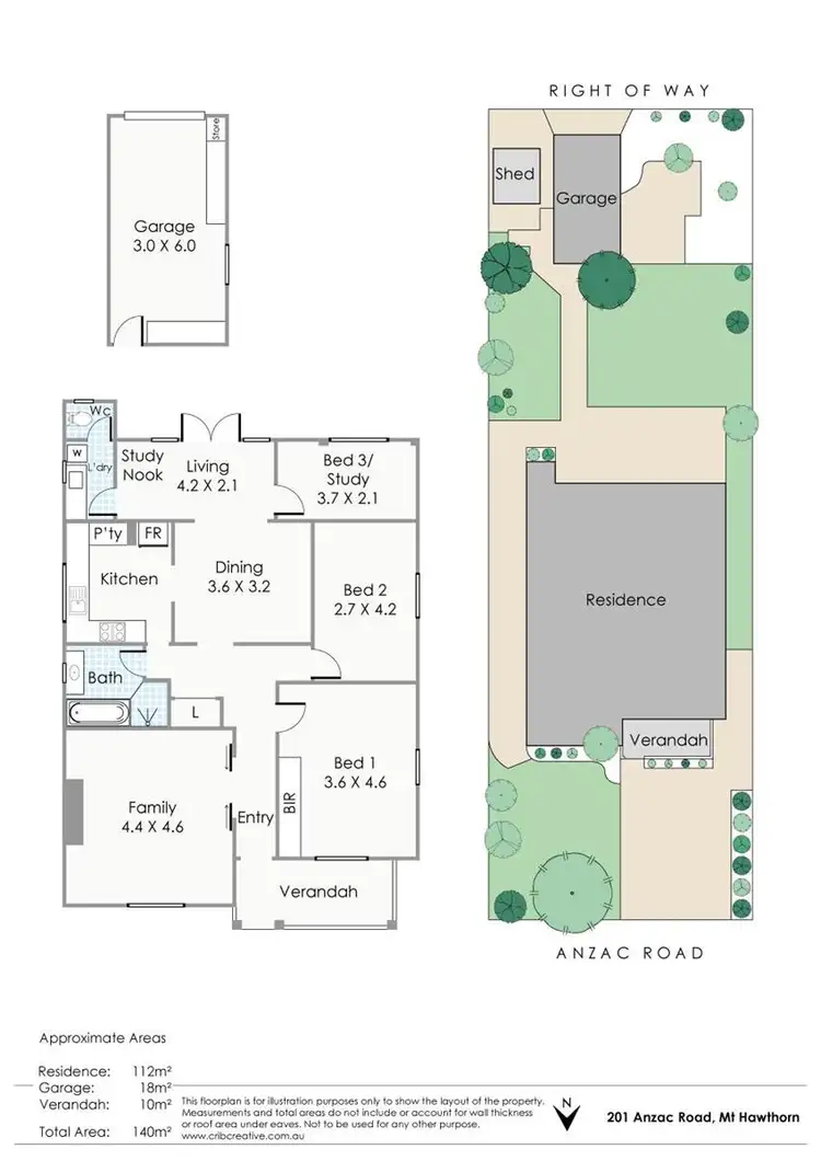 Floorplan of Homely house listing, 201 Anzac Road, Mount Hawthorn WA 6016