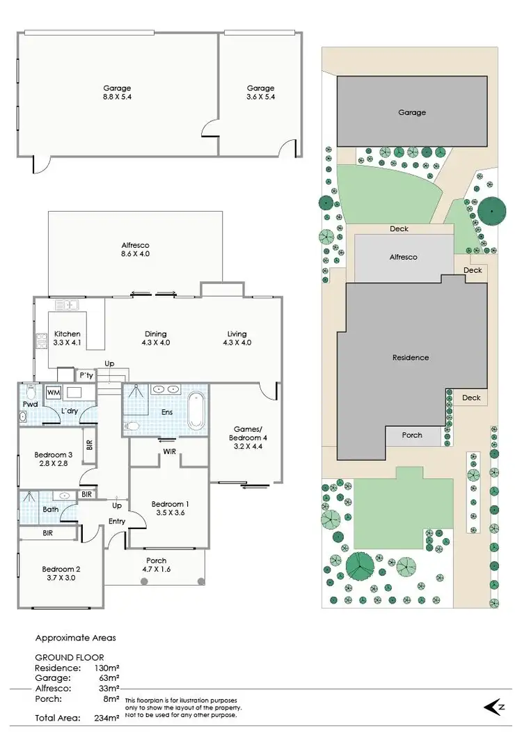 Floorplan of Homely house listing, 130 Harborne Street, Wembley WA 6014