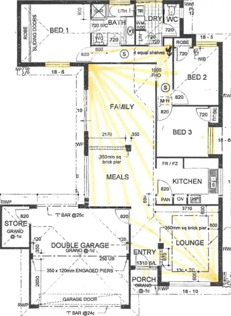 Floorplan of Homely house listing, 18A Kweda Way, Nollamara WA 6061