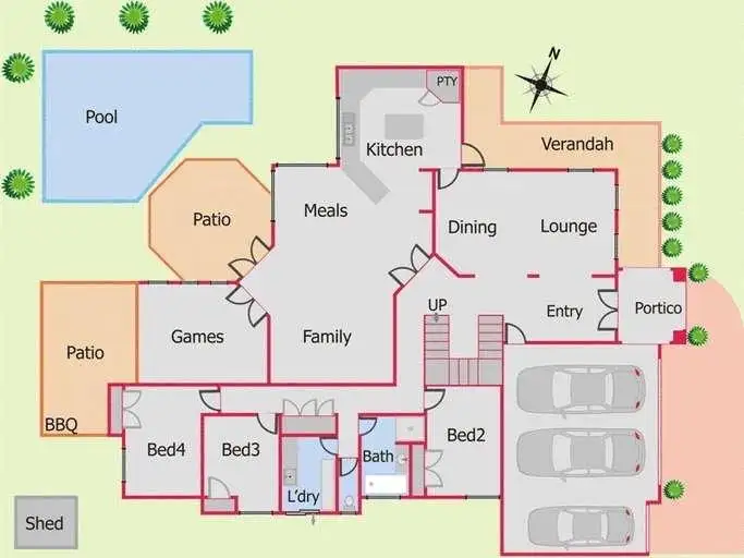 Floorplan of Homely house listing, 38 Waterview Drive, Woodvale WA 6026