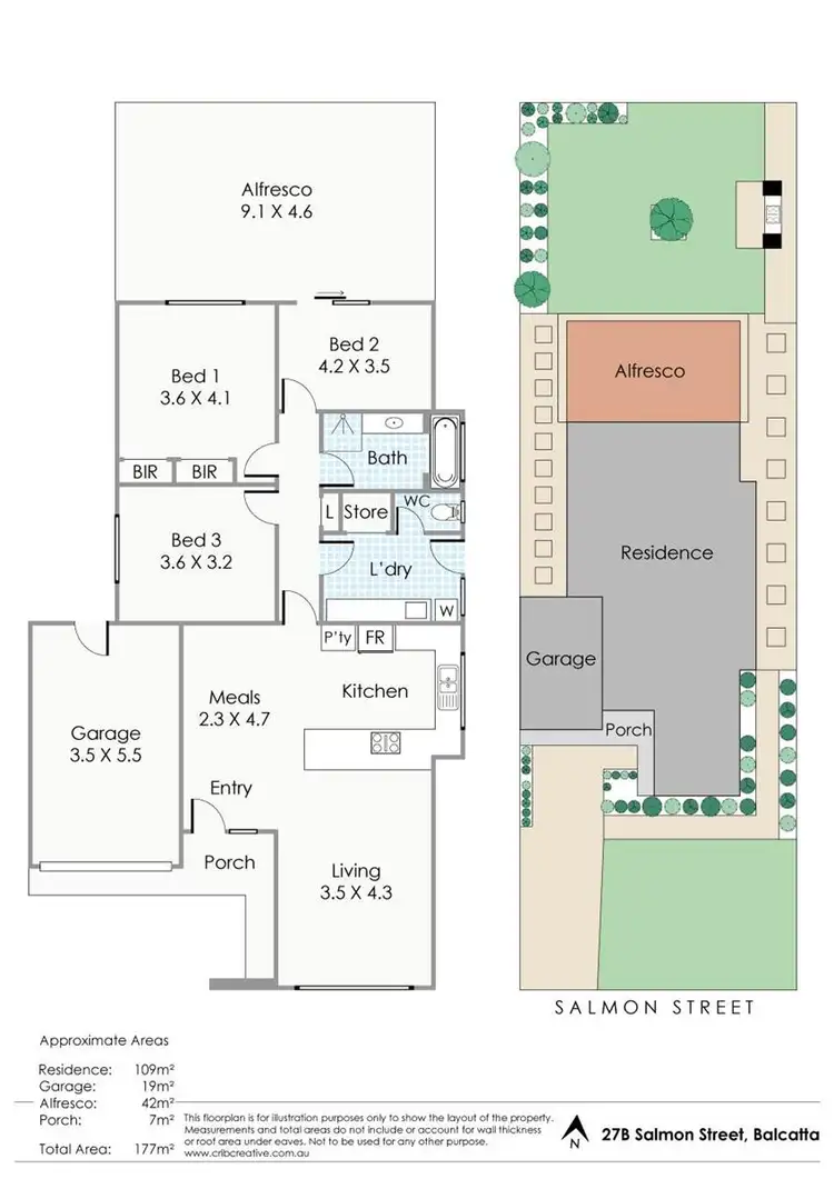 Floorplan of Homely house listing, 27b Salmson Street, Balcatta WA 6021