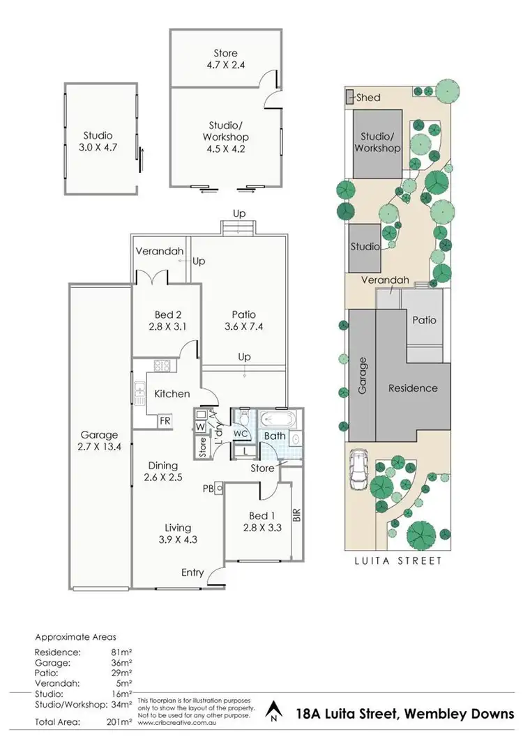 Floorplan of Homely house listing, 18a Luita Street, Wembley Downs WA 6019
