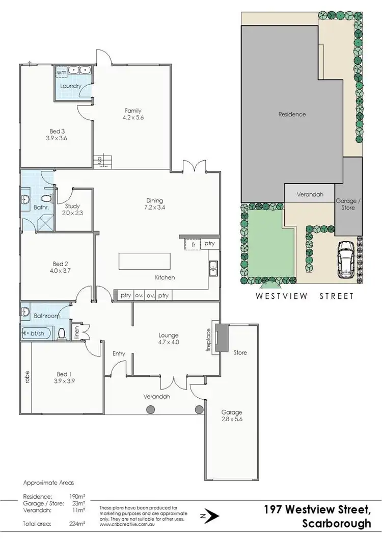 Floorplan of Homely house listing, 197 Westview Street, Scarborough WA 6019