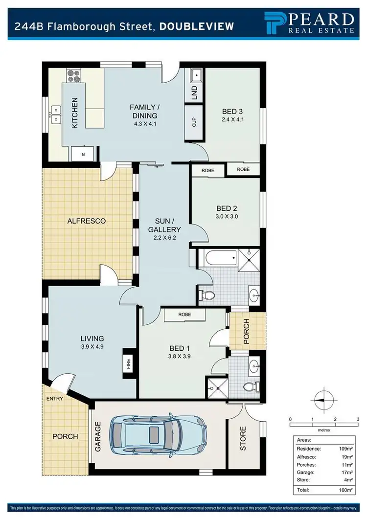 Floorplan of Homely villa listing, 244B Flamborough Street, Doubleview WA 6018