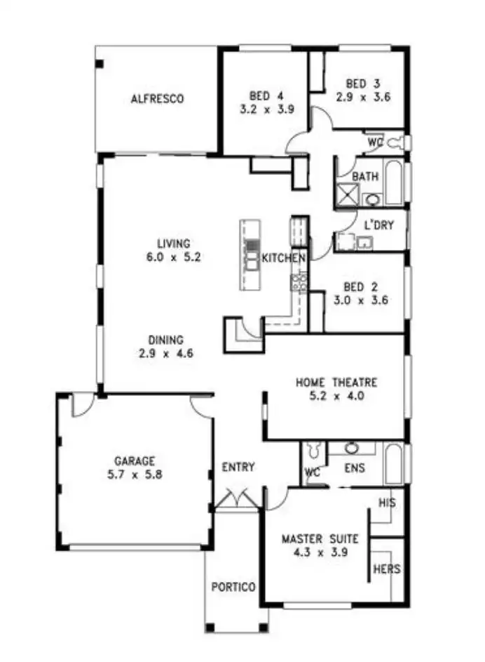 Floorplan of Homely house listing, 125 Marden Grange, Aveley WA 6069
