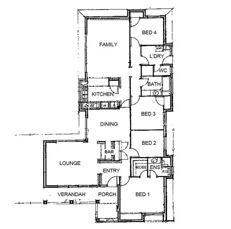Floorplan of Homely house listing, 40 Bernedale Way, Duncraig WA 6023
