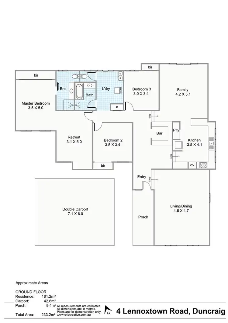 Floorplan of Homely house listing, 4 Lennoxtown Road, Duncraig WA 6023