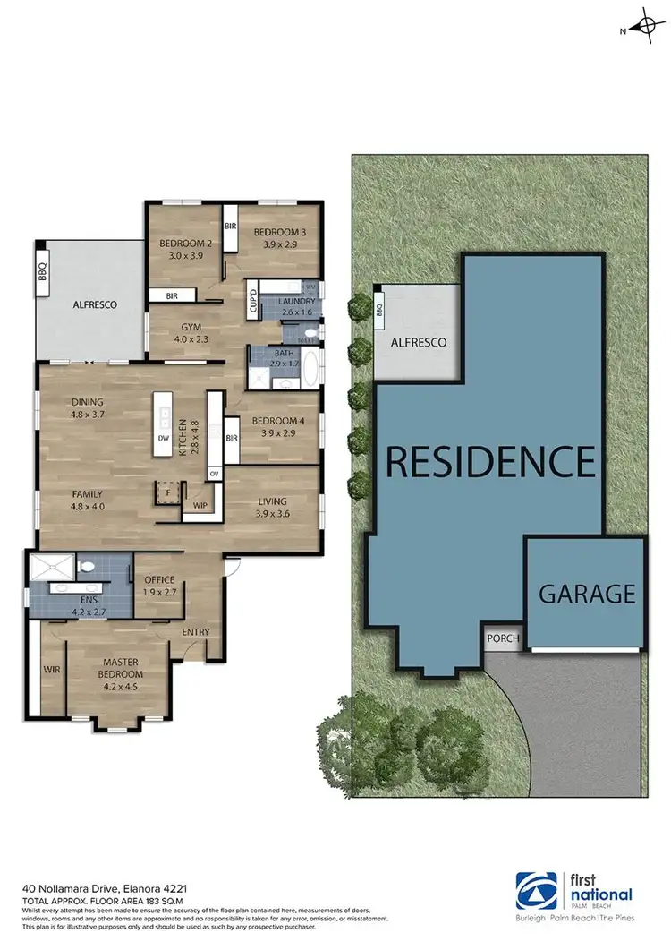Floorplan of Homely house listing, 40 Nollamara Drive, Elanora QLD 4221