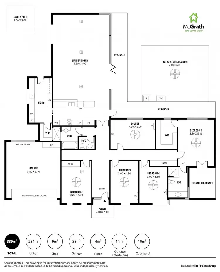 Floorplan of Homely house listing, 48 Kanbara Street, Flinders Park SA 5025