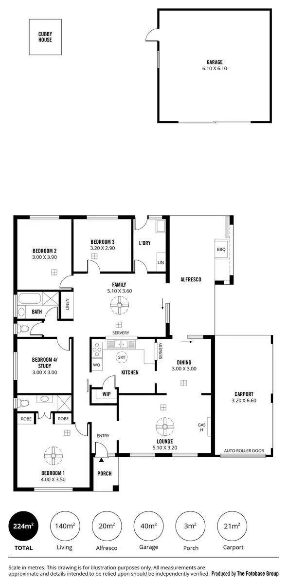 Floorplan of Homely house listing, 4 Sandford Street, Tea Tree Gully SA 5091
