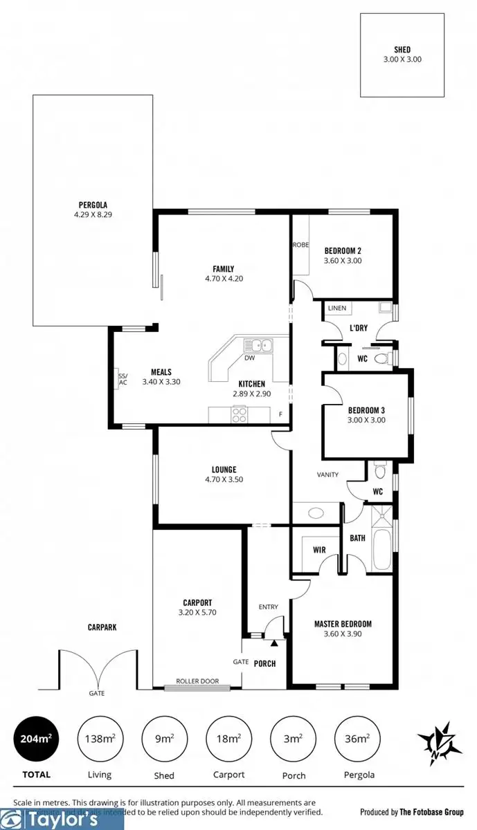Floorplan of Homely house listing, 9 Maria Court, Munno Para West SA 5115