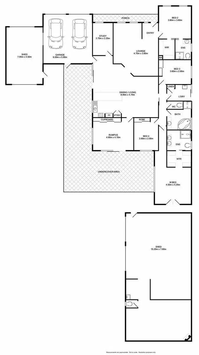 Floorplan of Homely house listing, 14 Carnoustie Avenue, West Wodonga VIC 3690