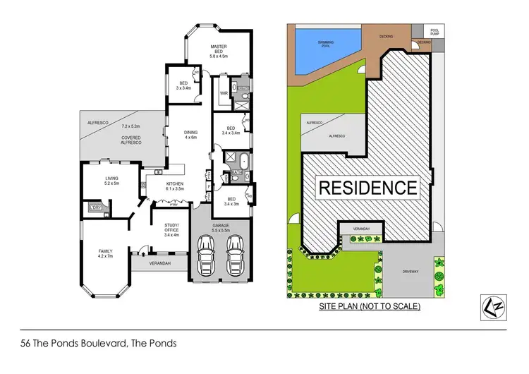 Floorplan of Homely house listing, 56 The Ponds Boulevard, The Ponds NSW 2769
