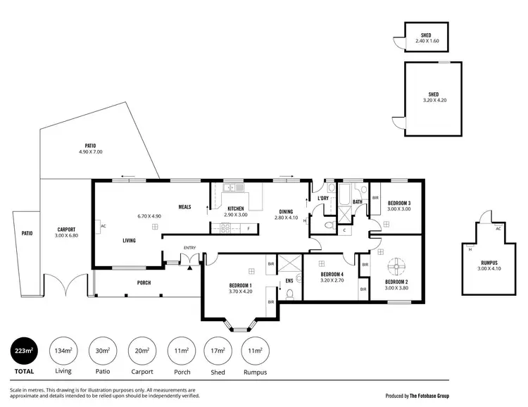 Floorplan of Homely house listing, 4 Kooraka Court, Hallett Cove SA 5158