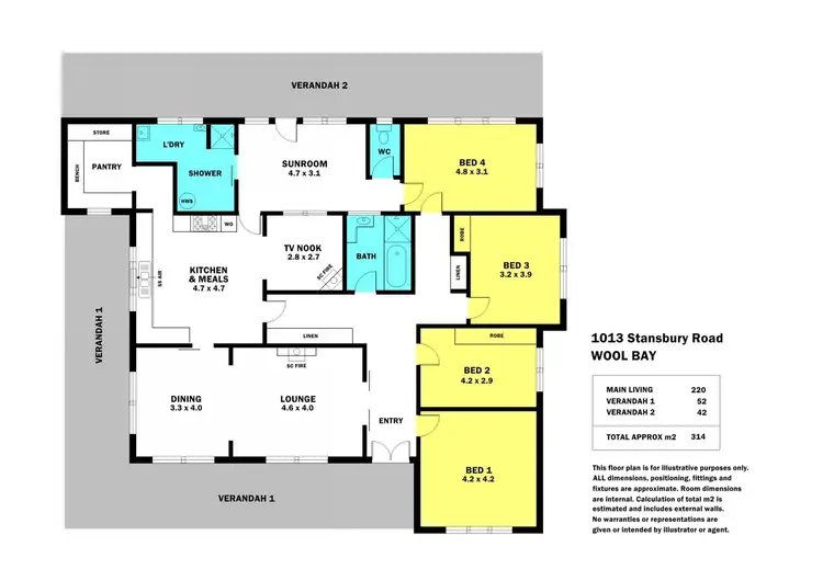 Floorplan of Homely house listing, 1013 Stansbury Road, Wool Bay SA 5575